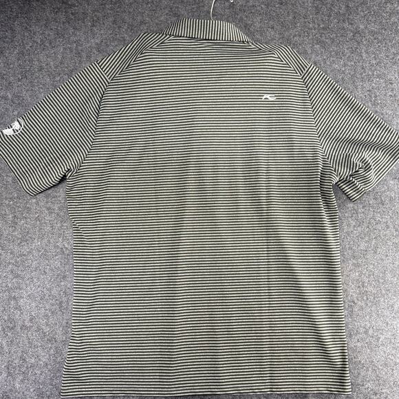Kjus Mens Lee Polo Multi-Stripe‎ Golf Shirt Gray Green 56 2XL XXL Prep Dad LOGO - Picture 6 of 11